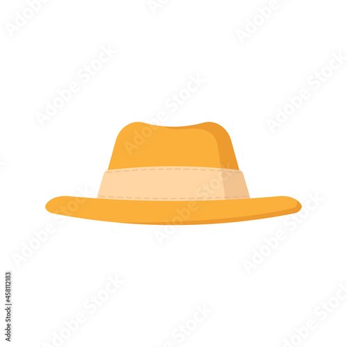 Hat icon. Colored silhouette. Front side view. Vector simple flat graphic illustration. The isolated object on a white background. Isolate.