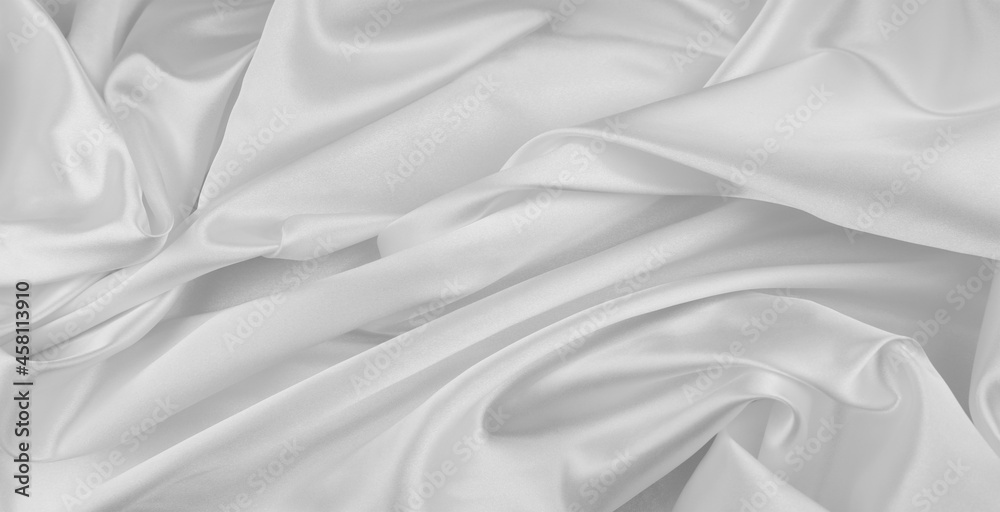 White silk fabric lines White silk fabric lines