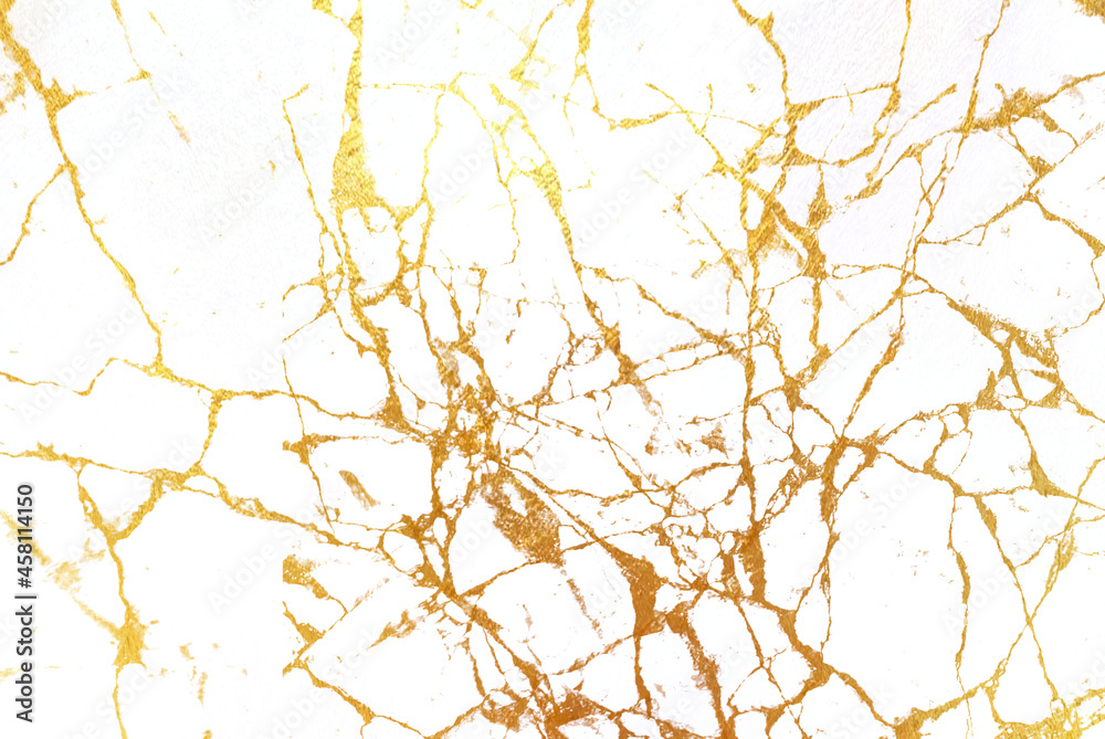 Luxury background with marble motif. Many golden veins pattern. 