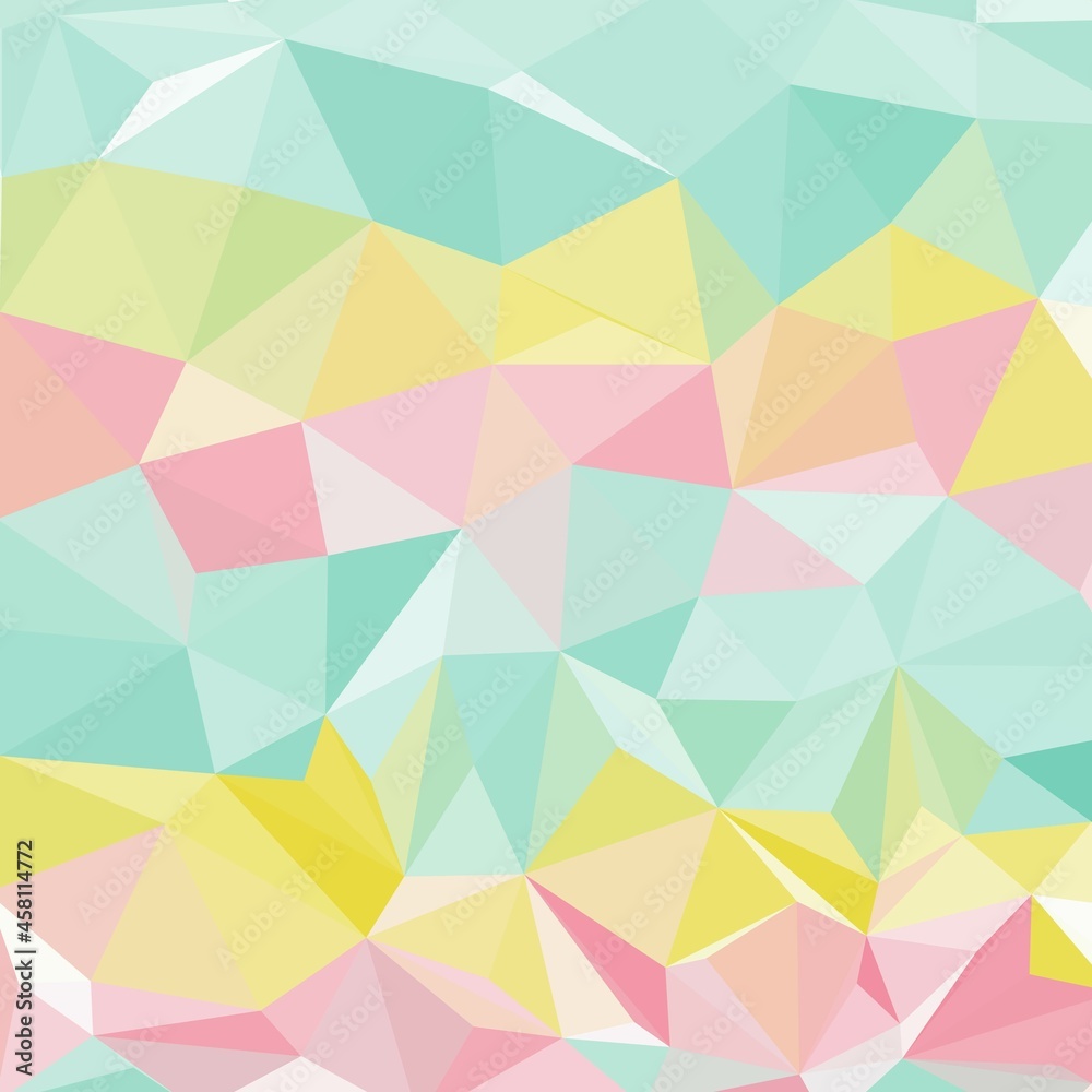 Obraz premium vector abstract irregular polygonal background - triangle low poly pattern - light baby pastel colors. eps 10
