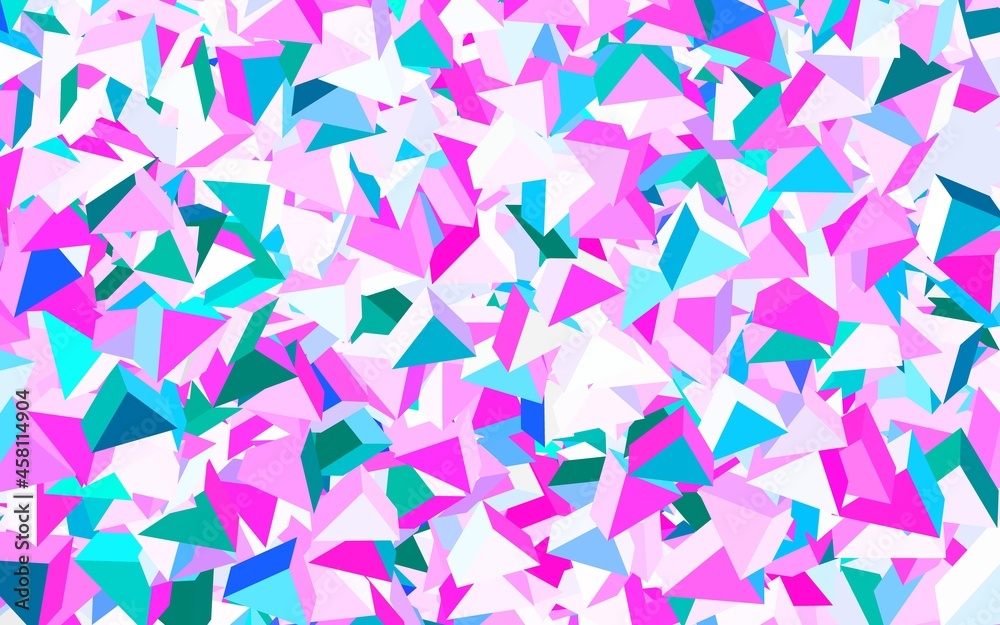 Obraz premium Light Purple, Pink vector pattern with polygonal style.