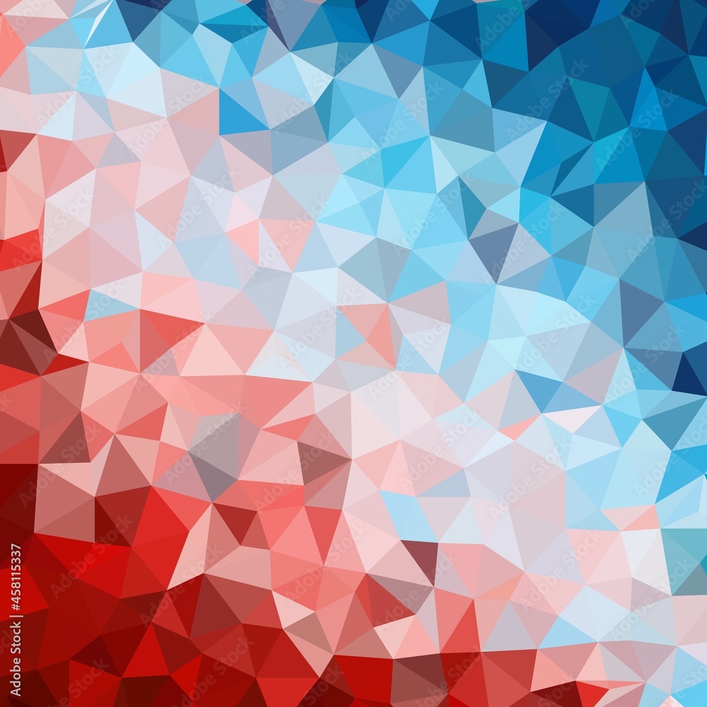 Background of red, blue geometric shapes. Seamless mosaic pattern. Vector illustration. eps 10 Background of red, blue geometric shapes. Seamless mosaic pattern. Vector illustration. eps 10