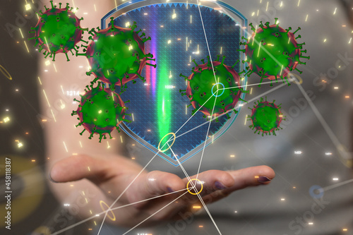 Coronavirus abstract backgr...