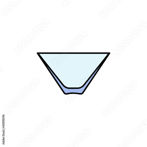 Martini tumbler, glass colored icon. Can be used for web, logo, mobile app, UI, UX