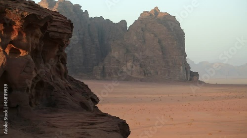 beautiful view of wadi rum desert in hashemite kingdom of jordan amazing scenery