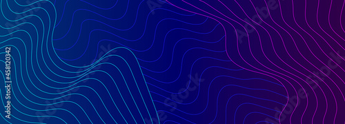 Abstract background of lines. Digital technology cyber backgroun. Vector illustration.