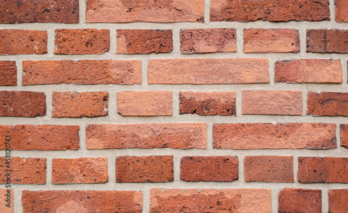 red brick wall, wallpaper or texture