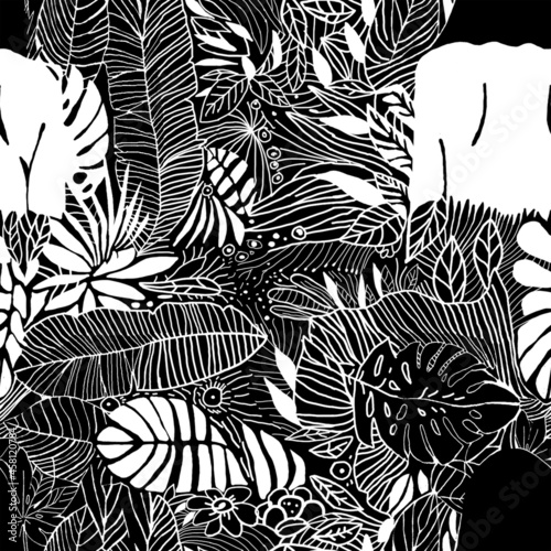 Seamless Pattern - Jungle Woman Series 1
