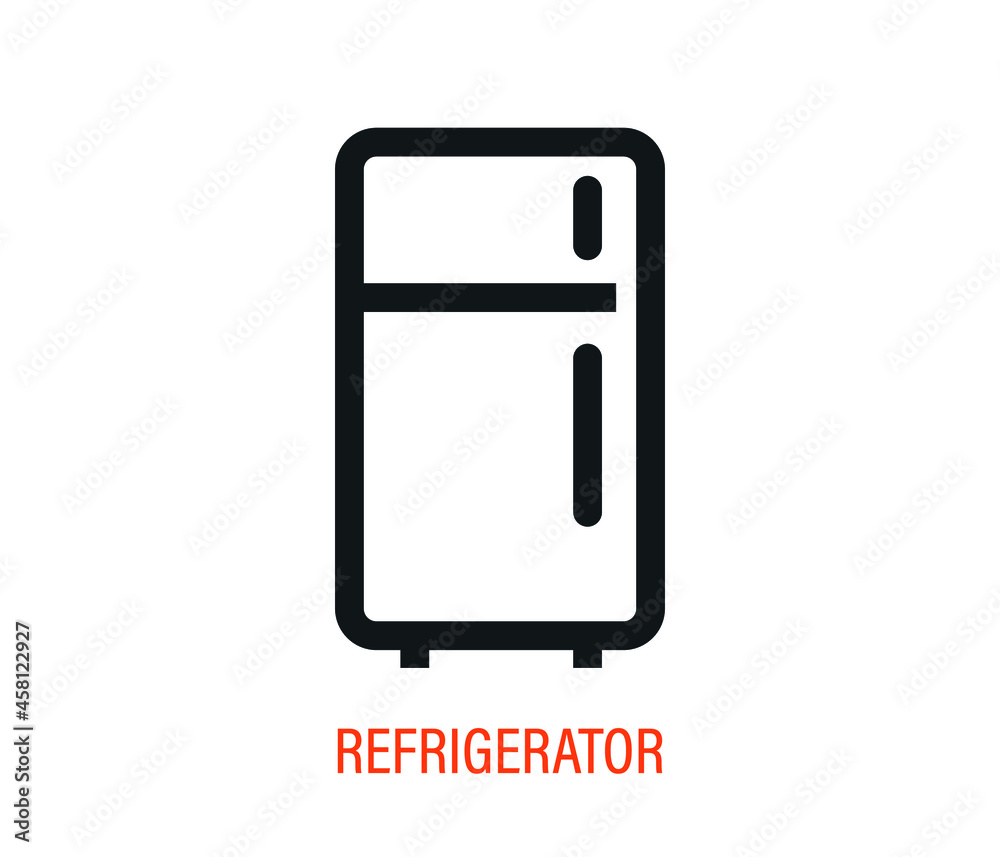 Refrigerator icon in flat style. Freezer container vector illustration isolated on white background.
Refrigerator icon in flat style. Freezer container vector illustration isolated on white background.
