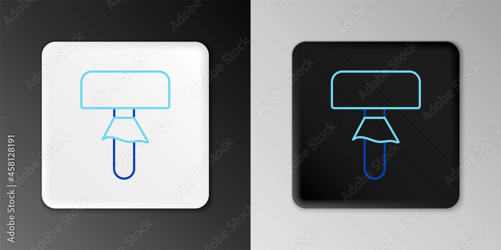 Line Mushroom icon isolated on grey background. Colorful outline concept. Vector Line Mushroom icon isolated on grey background. Colorful outline concept. Vector