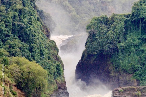 Closeup view of Murchison fall, Uganda 
