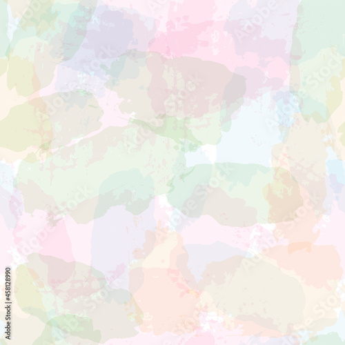 watercolor seamless pattern, rainbow colors girly print, artistic pastel background © Good Goods