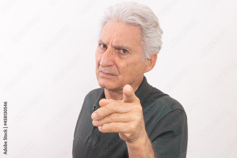 Caucasian male portrait with white background. Caucasian male portrait with white background.