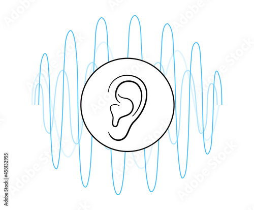 Human hearing icon