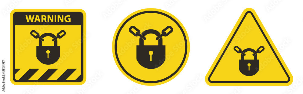 PPE Icon.Keep Locked Symbol Sign Isolate On White Background PPE Icon.Keep Locked Symbol Sign Isolate On White Background