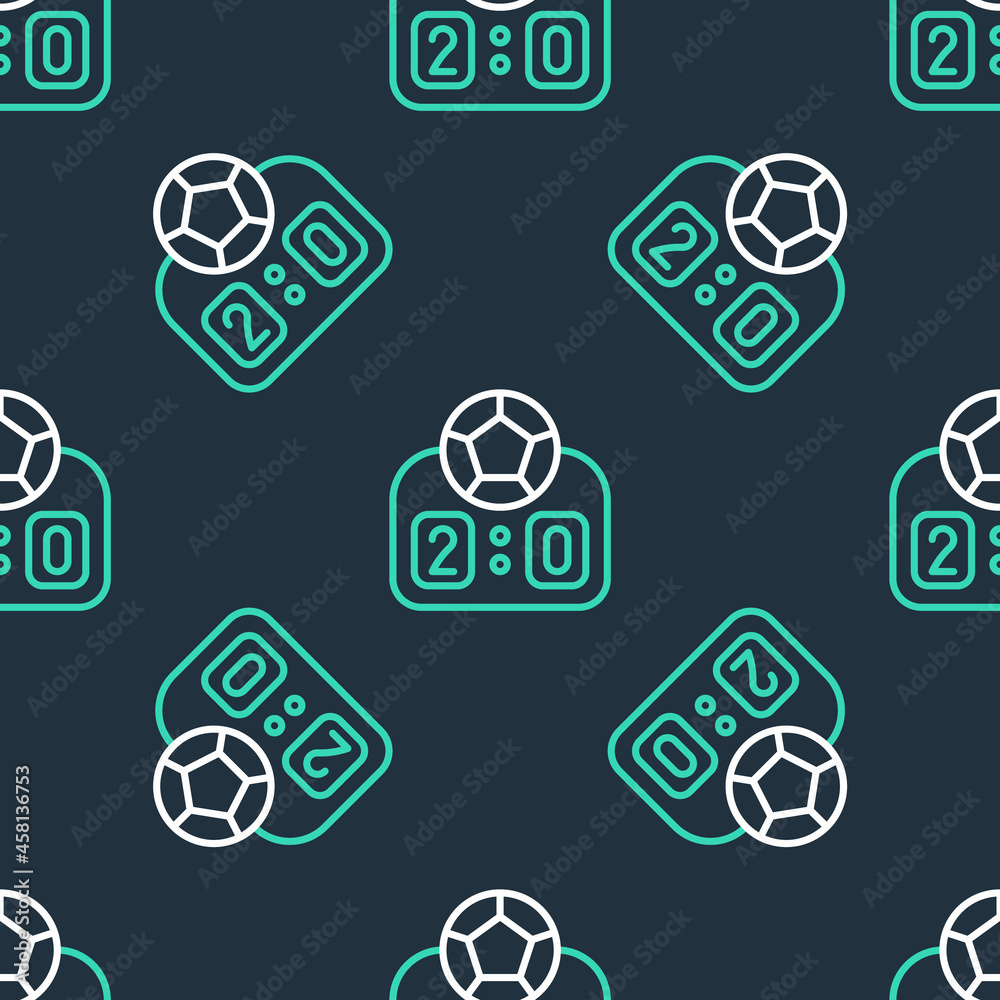 Line Sport mechanical scoreboard and result display icon isolated seamless pattern on black background. Vector Line Sport mechanical scoreboard and result display icon isolated seamless pattern on black background. Vector