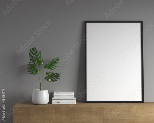 mockup  frame  white  decor  interior  blank picture  wall  interior  mock up  living room design  scandinavian style  interior  artwork. Home staging and minimalism concept