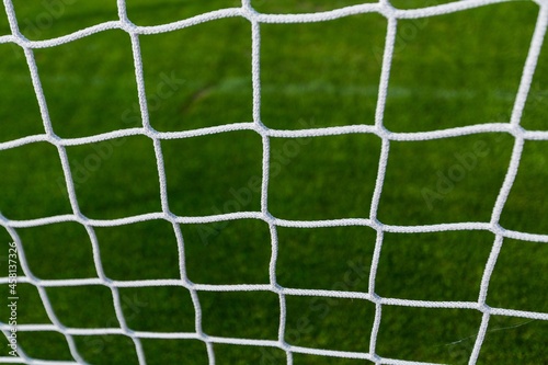 Closeup of a Soccer Net