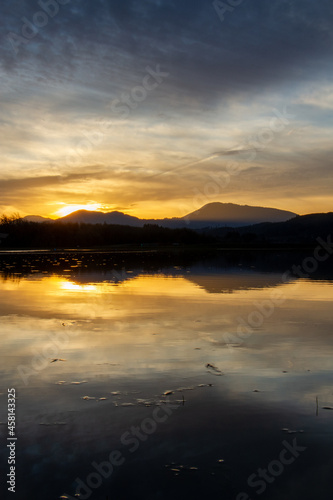 sunset over the lake © gabe