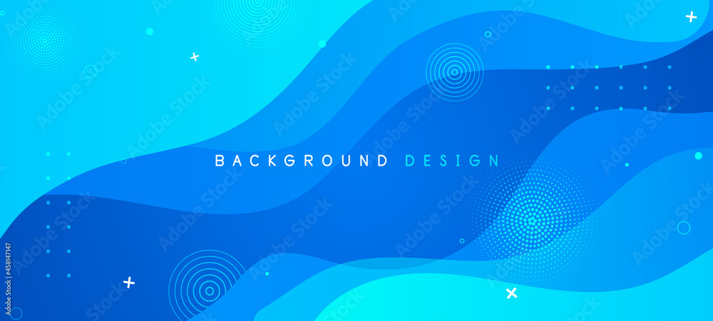 Liquid abstract background. Blue fluid vector banner template for social media, web sites. Wavy shapes Liquid abstract background. Blue fluid vector banner template for social media, web sites. Wavy shapes