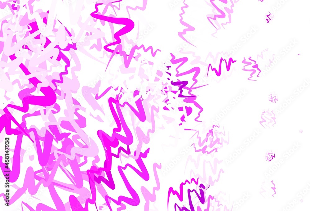 Light Purple, Pink vector template with curved lines. Light Purple, Pink vector template with curved lines.