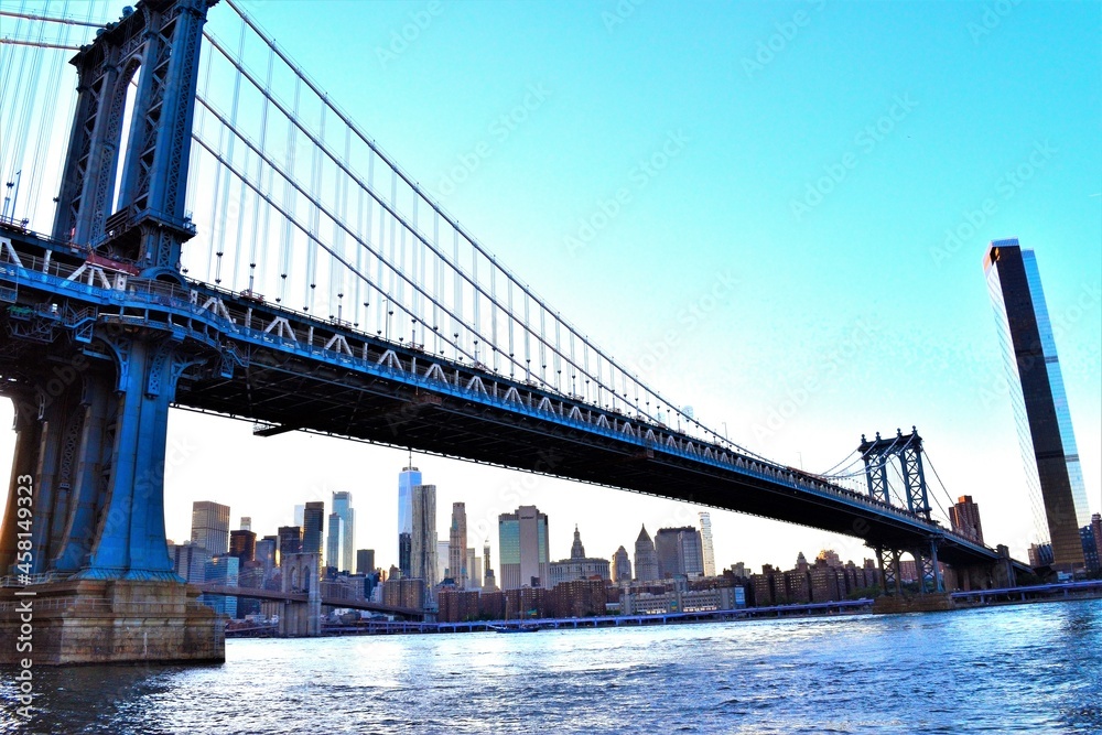 Manhattan Bridge and NYC Skyline 2