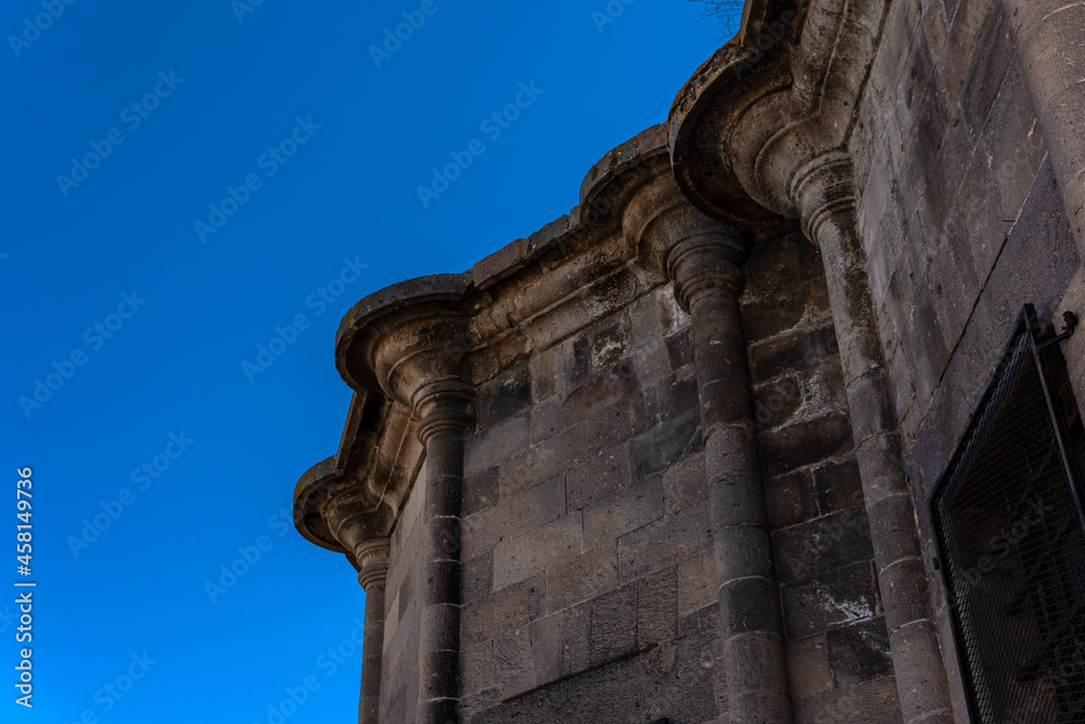 Obraz premium Old church, an old church in Cappadocia, impressive church architecture, stone walls and majestic columns