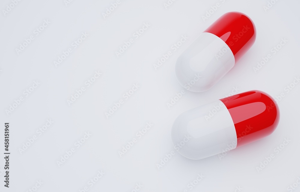 3D素材_シンプルなカプセル剤