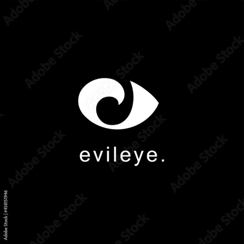 Evileye logo vector photo
