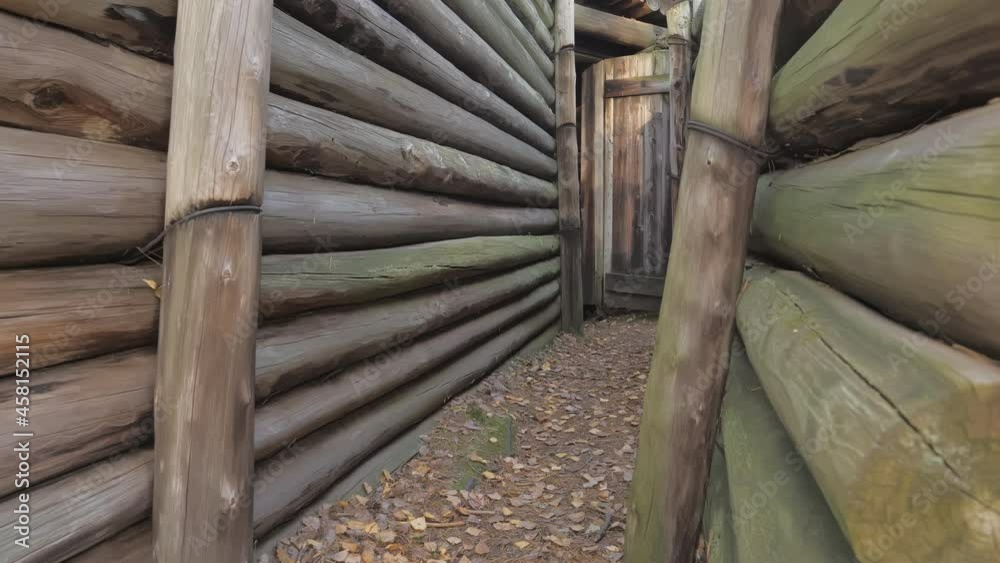 Lappeenranta.Finland-September 28.2020: View of the bunker underground in Salpa Line Fortification in the forest. Bunker line on the eastern border. Lappeenranta.Finland-September 28.2020: View of the bunker underground in Salpa Line Fortification in the forest. Bunker line on the eastern border.