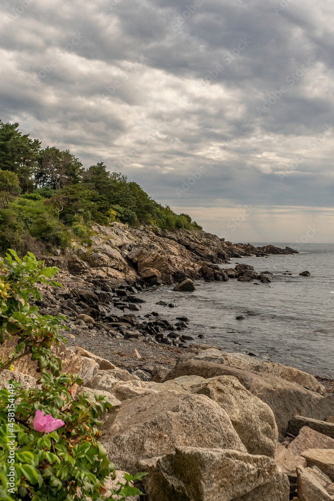The Marginal Way with the coast in Maine. The Marginal Way with the coast in Maine.