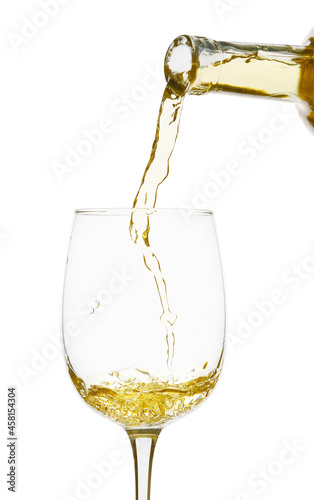Pouring of delicious wine i...