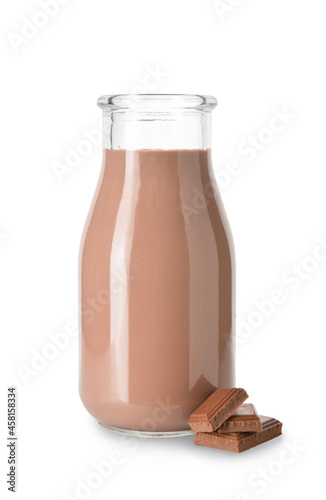 Bottle of tasty chocolate m...