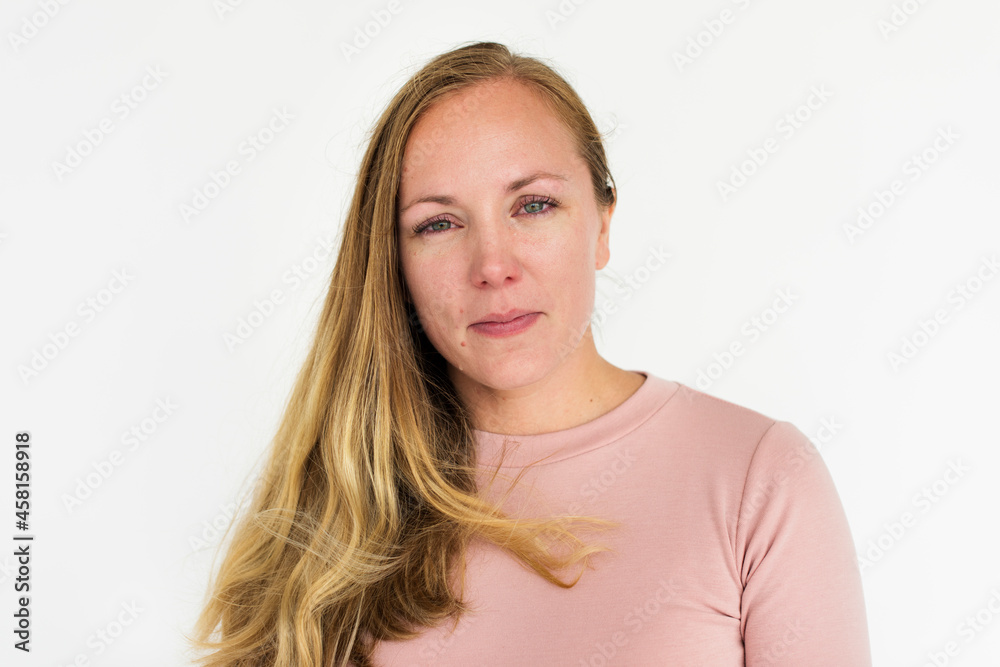 Obraz premium Caucasian woman showing emotion