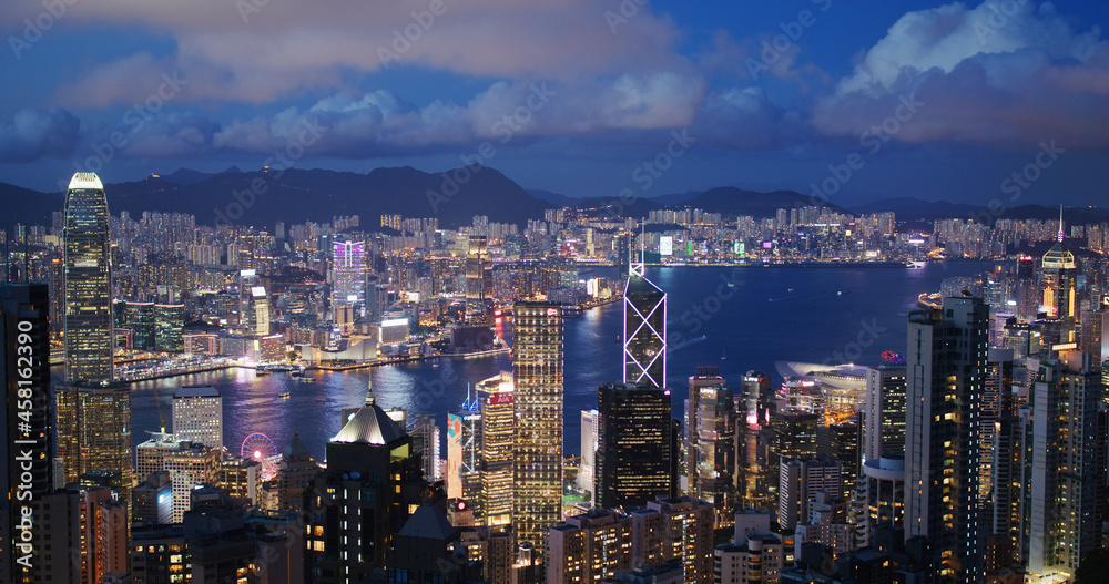 Hong Kong city night