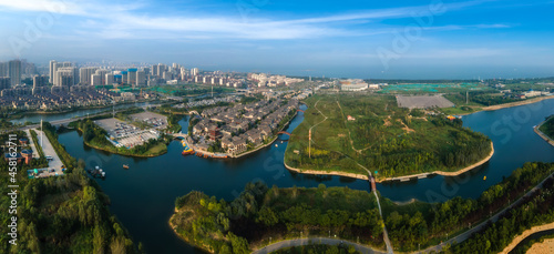 Aerial photography of Dongyi Town, Rizhao, China