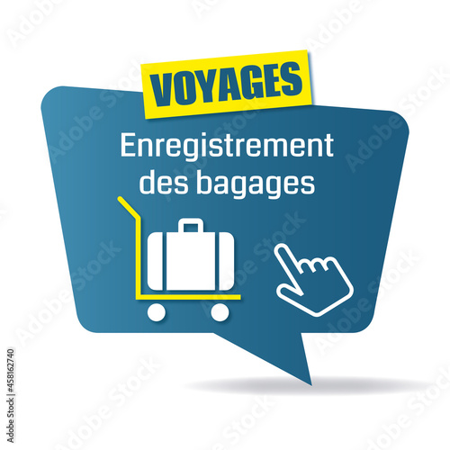 Logo enregistrement des bagages.