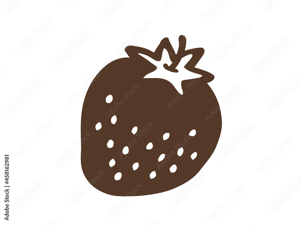 かわいいイチゴのスタンプ 手書きイラスト Stock ベクター Adobe Stock