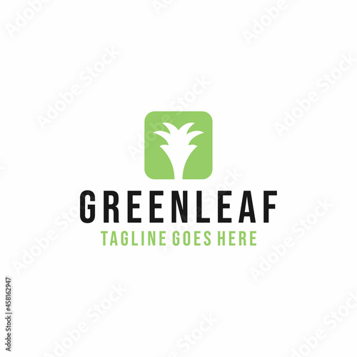 agriculture Logo vector design. natural leaf symbol icon graphic. environment emblem for Company and business