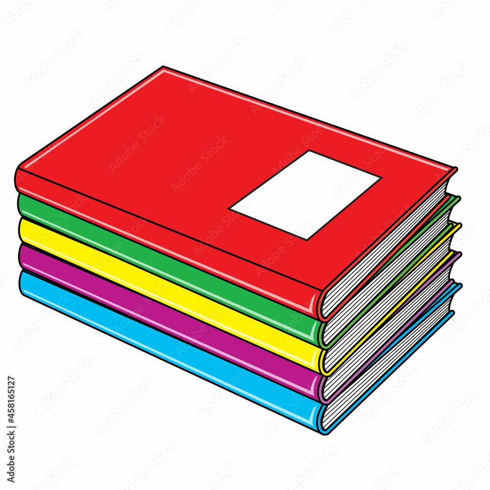 a stack of books vector illustration a stack of books vector illustration