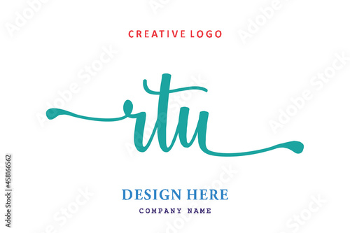 RTU lettering logo is simple, easy to understand and authoritative