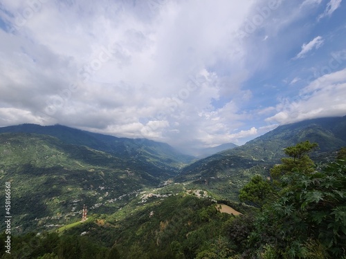 clouds over the mountains