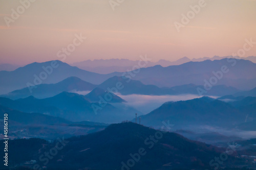 mountains in the morning © jinwoo