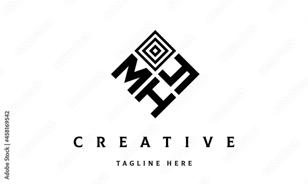 MYH square three latter logo vector MYH square three latter logo vector
