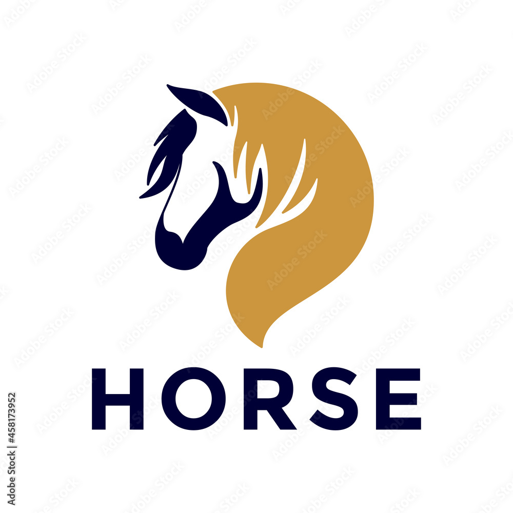 abstract futuristic horse logo design abstract futuristic horse logo design