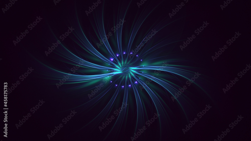 3D rendering abstract round light background 3D rendering abstract round light background