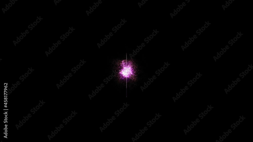 Glowing purple light cloud in black background -Animation Glowing purple light cloud in black background -Animation