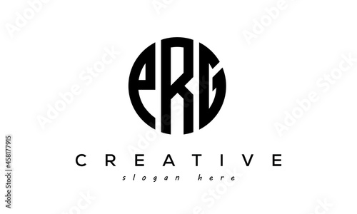 Letters PRG creative circle logo design vector	 photo