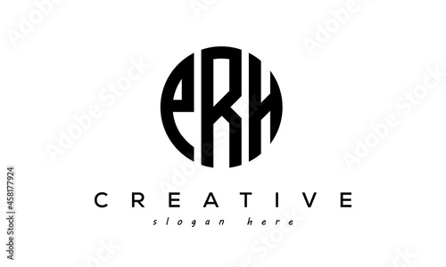 Letters PRH creative circle logo design vector	 photo