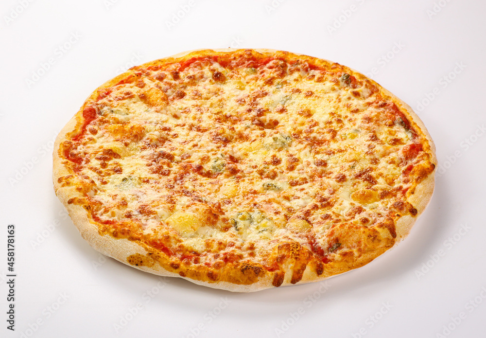 Italian traditional Pizza four cheeses